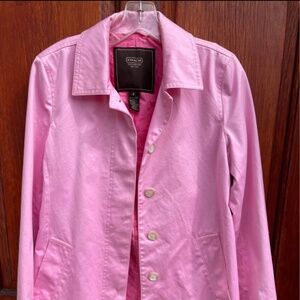 Pink Coach lightweight trench coat